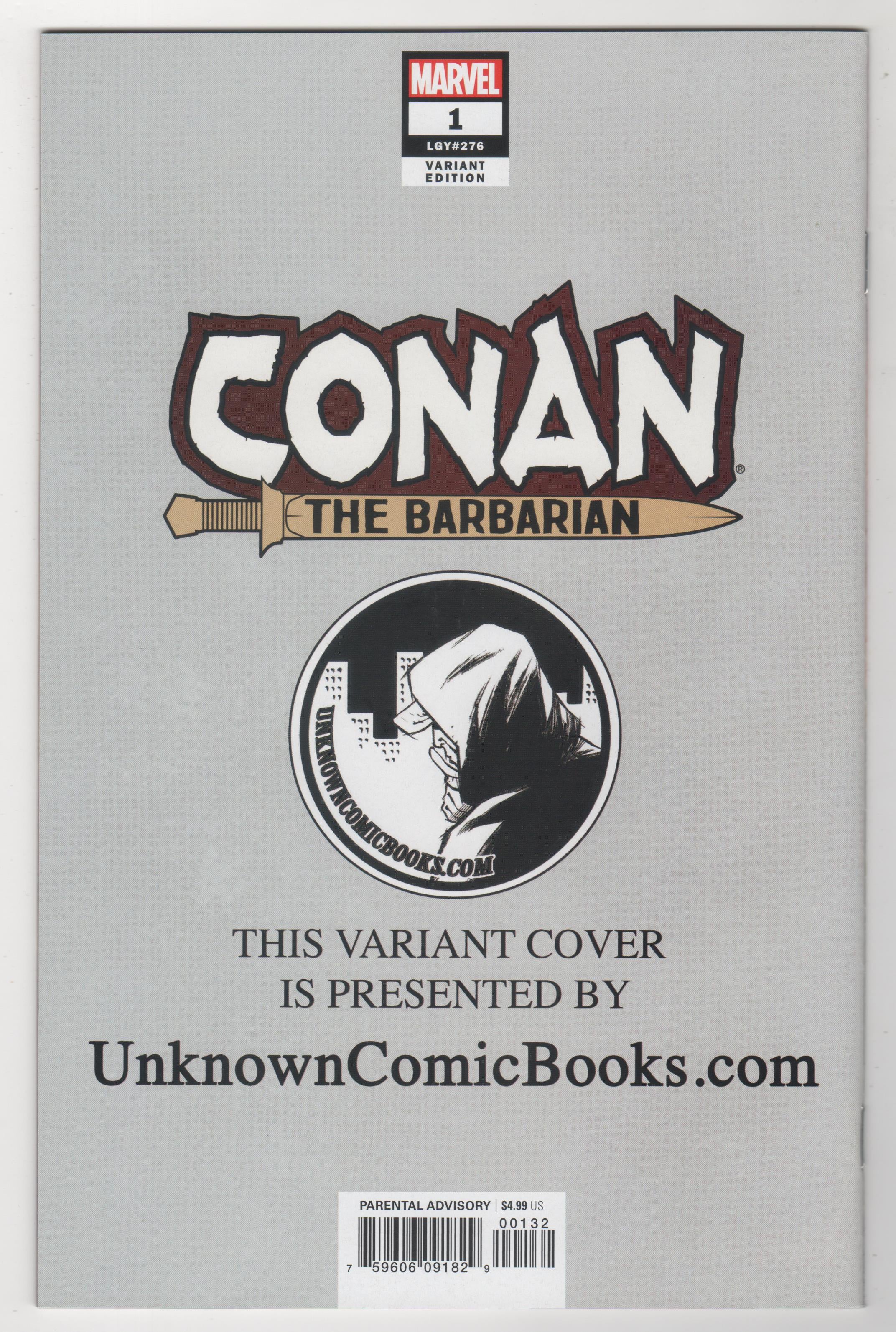 Conan the Barbarian #1 Virgin Variant J. Scott Campbell Marvel Comics 2019