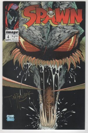 Spawn #4 w/coupon McFarland Autograph with Certificate Image Comics 1992