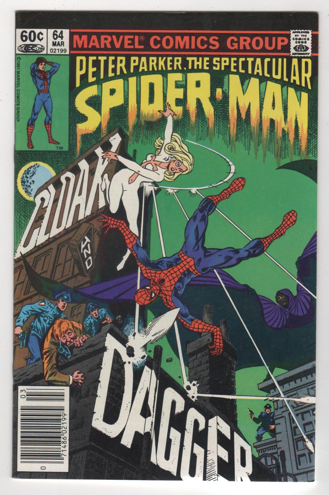 Peter Parker Spectacular Spider-Man #64 1st Cloak & Dagger Marvel Comics 1982