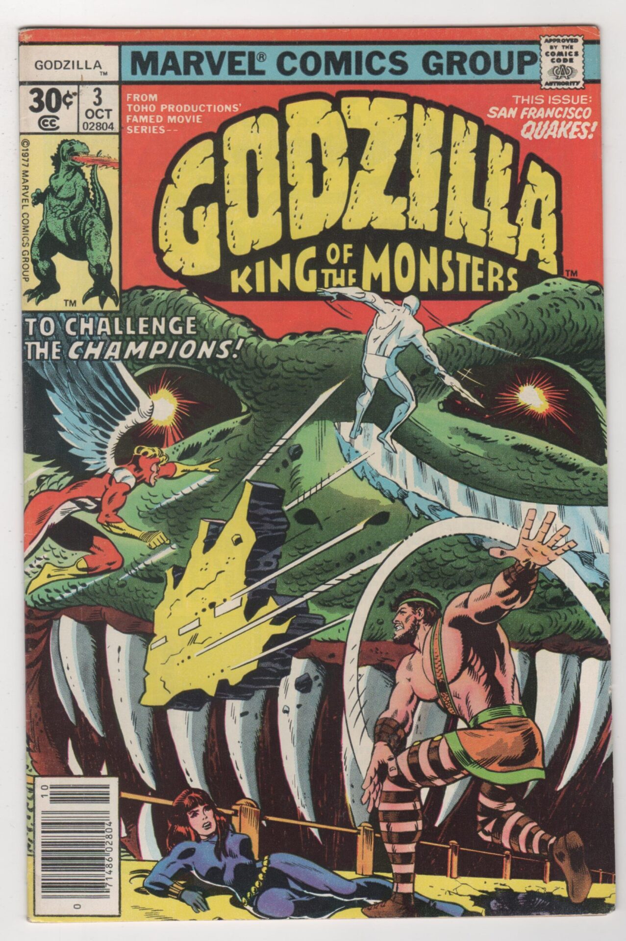 GODZILLA KING OF THE MONSTERS #3 Doug Moench and Herb Trimpe 1977 Marvel Comics
