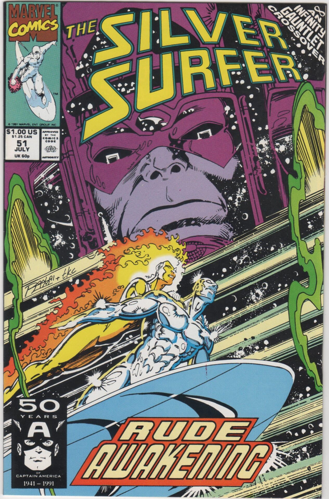 Silver Surfer #51 1st Print Marvel Comics 1991