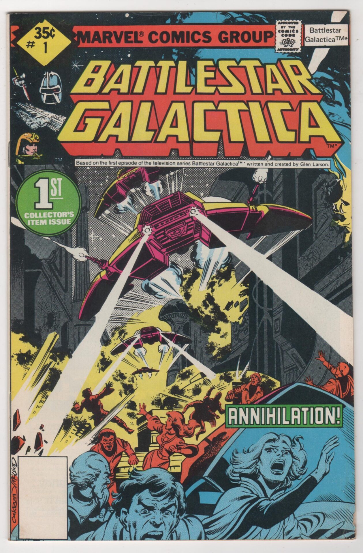 Battlestar Galactica #1 1979 Marvel Comics Roger McKenzie and Ernie Colon