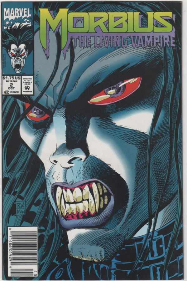 MORBIUS THE LIVING VAMPIRE #2 Newsstand Marvel Comics