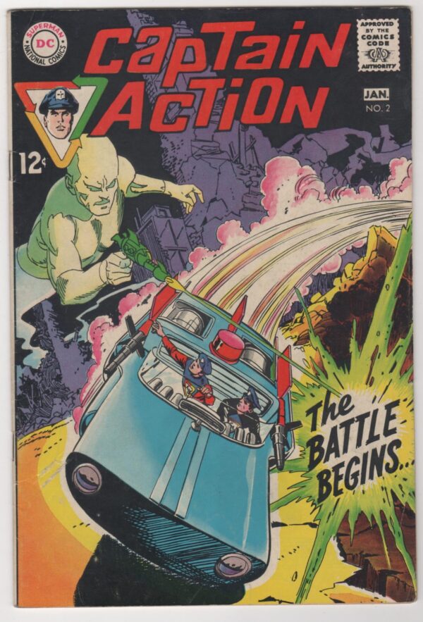 Captain Action #2 1968/69 First Print DC Comics