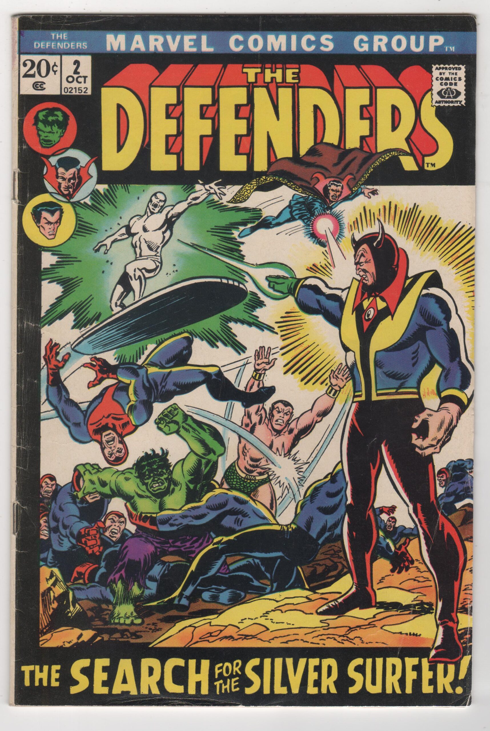 Defenders #2 Steve Englehart and Sal Buscema 1972 Marvel Comics Bronze age