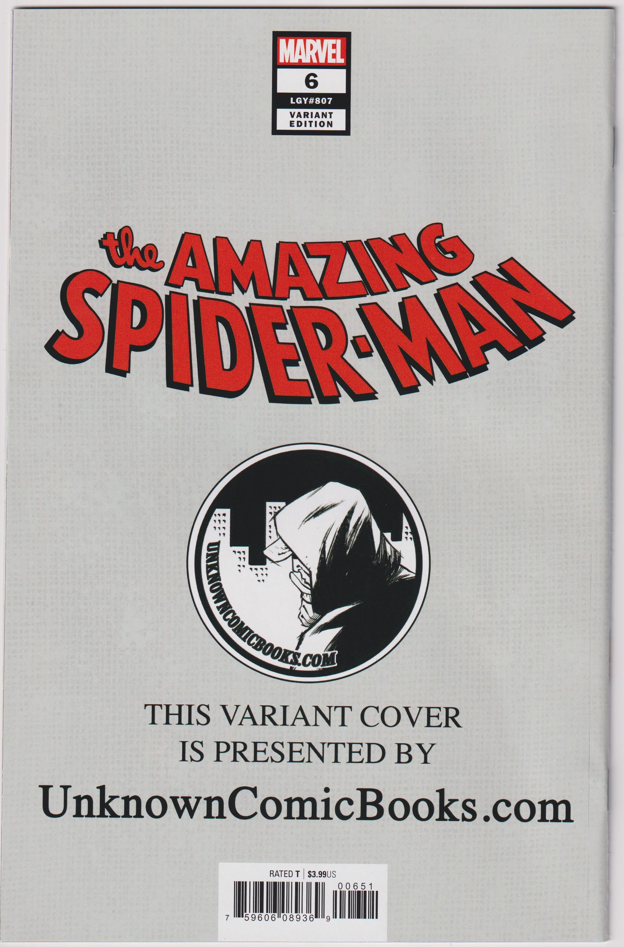 Amazing Spider-Man #6 Mike Mayhew Virgin Variant Marvel Comics 2018