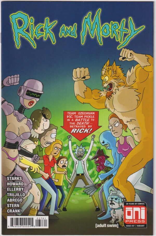 Rick and Morty #37X-Men Homage Variant Cover 2018 First Print Oni Press﻿