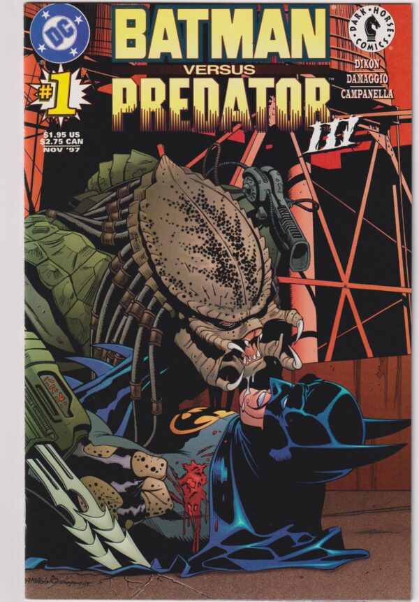 BATMAN vs PREDATOR III #1 1997 First Print DC Comics