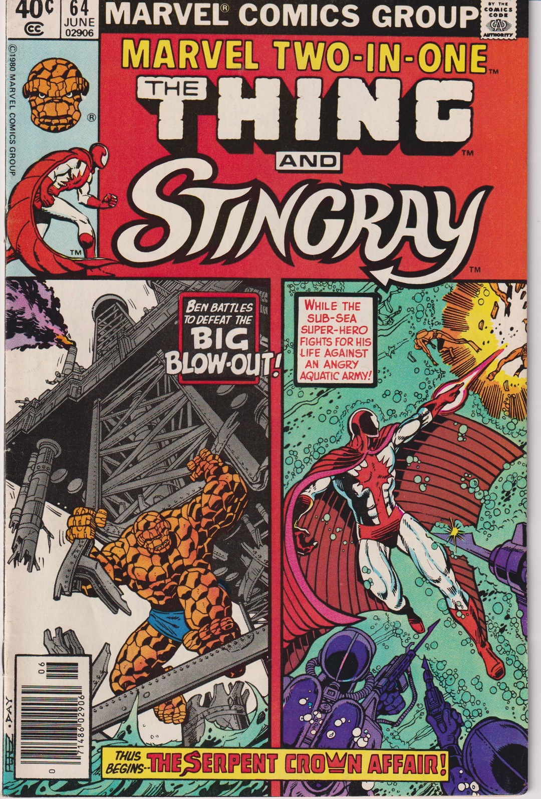 Marvel Two-In-One #64 – Marvel Comics – 1980 – Thing And Stingray – Pak ...